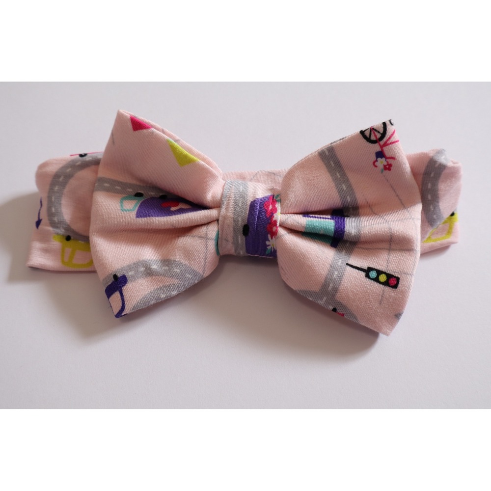 Little Sleepies Rosy Road Bow Headband NB-3T